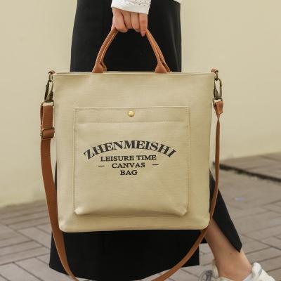 China PORTABLE vintage one shoulder large capacity canvas bag for sale