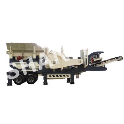 China New High Efficiency Mobile Stone Crusher Machine Mobile MF Counterattack Crushing Station for sale