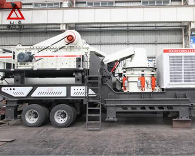 China Mini Rock Stone Mobile Jaw Crusher Machine Price With Vibrating Screen for sale