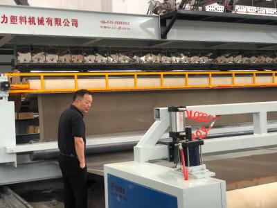 China Compound Geosynthetics Geomembrane Making Machine LDPE HDPE Sheet Extrusion Line for sale