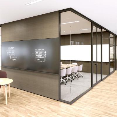 China Modern Used Aluminum Sight Glass Wall Partition For Office Meeting Room for sale