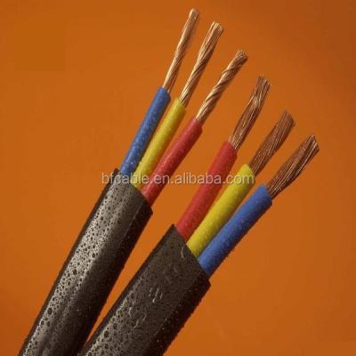 China 300/500V Square Copper Conductor 3 Core 4mm Construction Chamber And Flexible Cable for sale