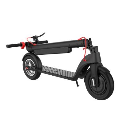 China Unisex Two Wheel Folding X8 Electric Scooter 36V Lithium Battery 10 Inch Electric Scooter For Adult for sale