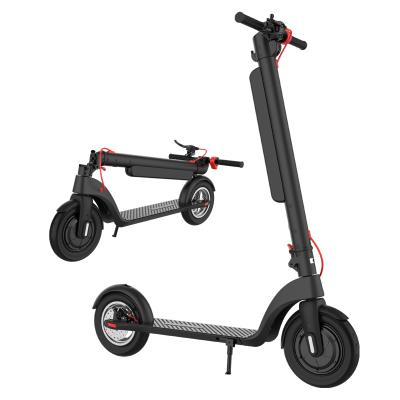 China Original Two Wheel 10 Inch 350w Motor 45KM Chain Kick Scooters 10AH Battery Removable X8 Foldable Electric Scooter for sale