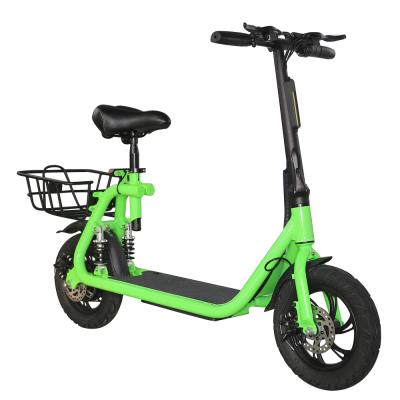 China Dropship unisex two wheel electric scooter with seat for adult electric scooter with basket for sale