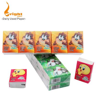 China Ultra Soft 3ply 10pcs Mini Size Pocket Tissue for sale