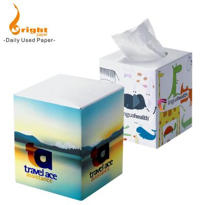 China Ultra Soft Eco - Friendly Tissue Box Tissue Paper With Logo for sale