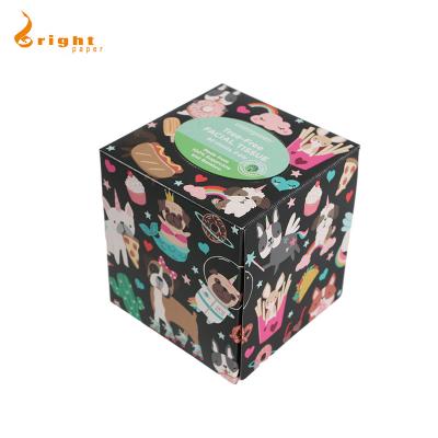 China Eco - Friendly Soft Comfortable Hard Package Box Customized Facial Tissue Paper for sale