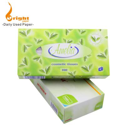 China Ultra Soft 2ply Customized Printing Box Premium Facial Tissue Paper for sale