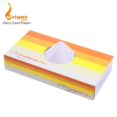 China Ultra Soft 2Ply Custom Printed Facial Tissue Box 100 Sheets Facial Tissue for sale