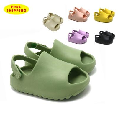 China Lightweight Free Shipping Drop Shipping Custom Colorful Toddler Baby Inspired Kids Slides Slippers Shoes Sandals For Boys for sale