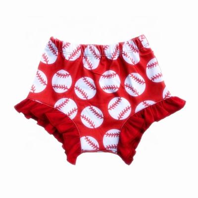 China Anti-pilling Baby Flower Bloomers Organic Cotton Ruffle Diaper Single Bloomer for sale