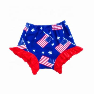 China American Flag Anti-Pilling Pattern Summer Baby Boys Cotton Bloomers Shorts Unisex Bloomers Shorts for sale