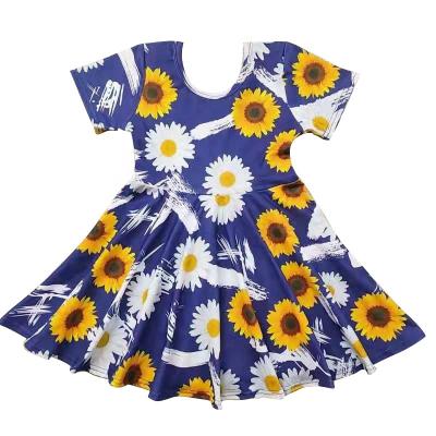 China Top selling Anti-wrinkle baby birthday dress kids dress European style girl short sleeve summer baby tutu dress for 3 months for sale