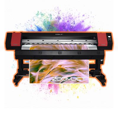 China Factory Tarpaulin Eco Inkjet Printer Desktop Digital Inkjet Solvent Label Printer 3.2m Indoor Printer 4 Color Machine for sale