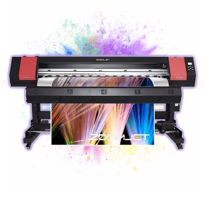 China Factory 1.6m 6 Feet Factory Direct Sale Xp600 Double Head Large Format Eco Solvent Printer Wall Printing Machine for sale