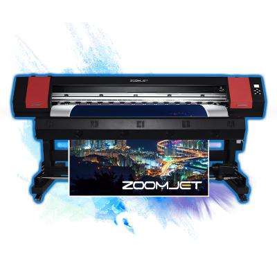 China Factory Zoomjet 1440dpi Eco Solvent Printer Universal Digital 3.2m Double Dx7 Flex Banner Wide Format Printer for sale