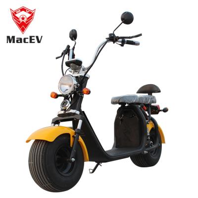 China New arrival china new arrival 1500w unisex removable electric scooter Wuxi MacEV 60v12ah 20ah lithium battery citycoco with EEC verified for sale