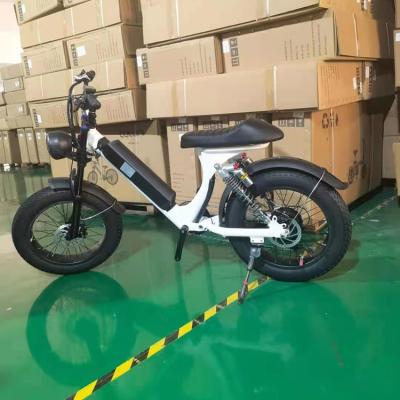 China 2021 new arrival aluminum alloy 6 speed 45km/h 48v 15ah 350w 500w 20 inch tire fat bike electric bicycle for men for sale