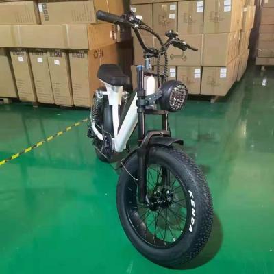 China New come 2021 aluminum alloy 6 speed 45km/h 48v 15ah 350w 500w fat tire 20 inch electric bicycle emountain bike with pedals for sale