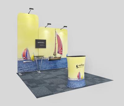 China Custom Aluminum Exhibition Stand 3X3 China Portable Display Stand Design Expo Trade Show Exhibition Booth for sale