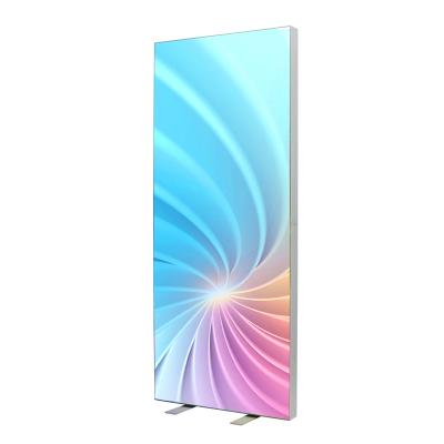 China Mobile Phone Stores / Brand Clothing Stores / Retail Markets / Shows Aluminum Profile Seg Folding Frameless Exterior PVC Led Advertising Fabrics View Light Boxes for sale