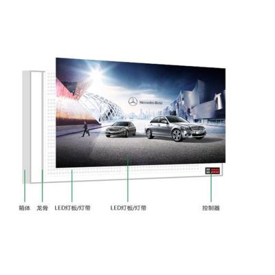 China Wholesale Aluminum Frame Portable Led Box Crystal Poster Sign Dynamic Light Box Wall Sign Customized for sale