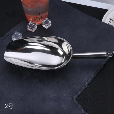 China Sustainable Perfect Home Bar Counter Tools High Quality Portable Stainless Steel Ice Scoop for sale