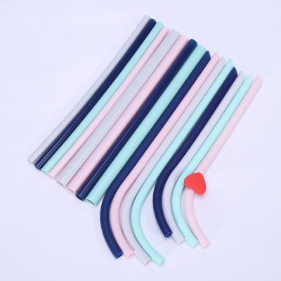 China Cheap price viable reusable folding portable storage box set silicone straw elbow for sale