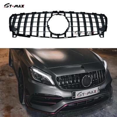 China W176 AMG Style Grill GT Style Grill For Mercedes Benz A Class W176 A45 AMG Benz A Class W176 A45 AMG Mesh Grill 2013 2015 Bumper Use For W176 A CLASS for sale