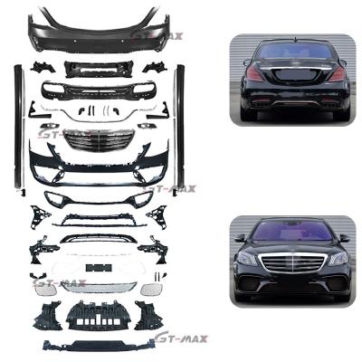 China Hot Selling S65 Refit Plastic Car Front Bumper For Mercedes Benz W222 S Class Modified S65 Bodykit 2014-2017 2018-2020 S350 300 400 450 for sale