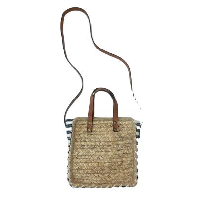 China Hot 2020 Fashion Summer Shoulder Bags Straw Stripe Handbag for sale