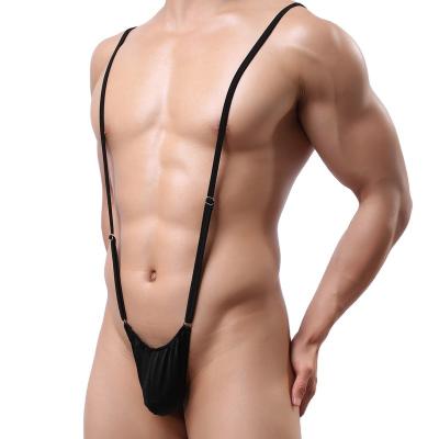 China Sexy underwear briefs adjustable thong men's jumpsuit jumpsuits solid color eroticism sexy underwear underwear for men for sale