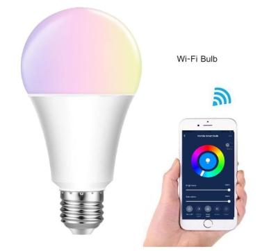 China Hot Selling Smart Wifi+ Voice Control E27 RGB Light Bulb Smart Light Color Changing LED Night Lamp Smart Home WiFi Light Bulb RGB LED Voice Control Light Bulb for sale