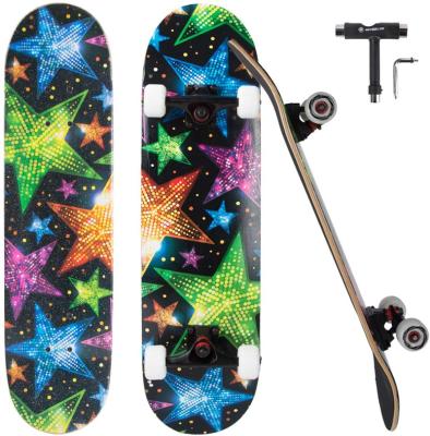 China Youth Skateboard Type Skate Fashion Design Original Color Original Color Boards Outdoor Fitness Equipment Customized Maple Wood Boards For Kids Adults for sale