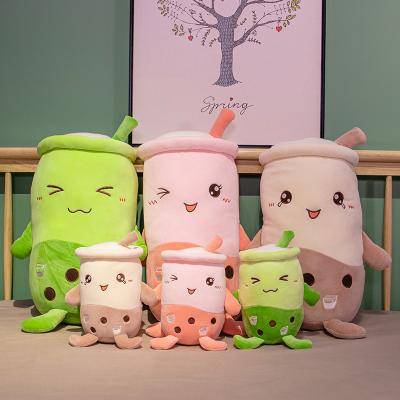 China Plush IN THE RUNNING cute soft kawaii plushie plush fruit boba pillow cushion stuffed bubble fruit boba tea plush toy for sale