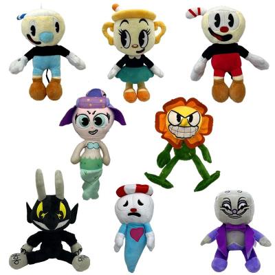 China Plush IN ACTIONS wholesale soft cute kawaii Plushie stuffed juguetes cartoon anime cuphead plush toy for sale