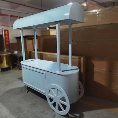 China Trendy Wedding Decorations Wholesale White Acrylic Wedding Party Decorations Elegant Wedding Party Decorations Baby Shower Candy Carriage For Wedding for sale