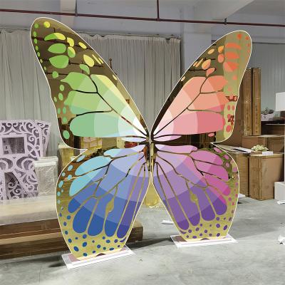 China Fashionable Wedding Decorations Perfect Colorful Stainless Steel Butterfly Wedding Wedding Decorations For Weddings for sale