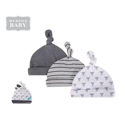 China Hudson Baby Hat Set Washable - 3 PK Baby Tied No. 100% cotton hat 52314CH for sale