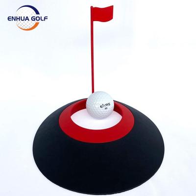 China Golf Training Aid Putting Cup With Hole Various Color Plastic High Quality Practice Golf OEM Adjustable Electric Putting Cup for sale