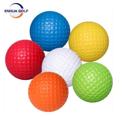 China Golf Set Customized Printing Logo High Quality PU Personalized Blue Practice Personalized Golf Balls for sale