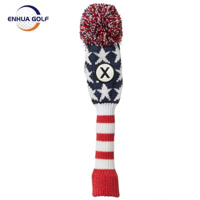 China Knitting Wool Guaranteed Quality Unique Putter Custom Club Covers Golf Headcover Set for sale