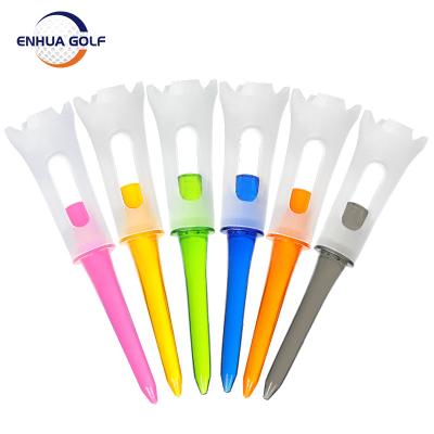 China Amazon Hot Sale Plastic+PC Clear Plastic PC Golf Tees Factory Step Down Supplier for sale