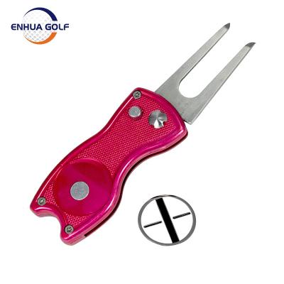 China Golf Sports Personalized Wholesale Antique Magnetic Multi Function Golf Repair Digging Tool Custom for sale