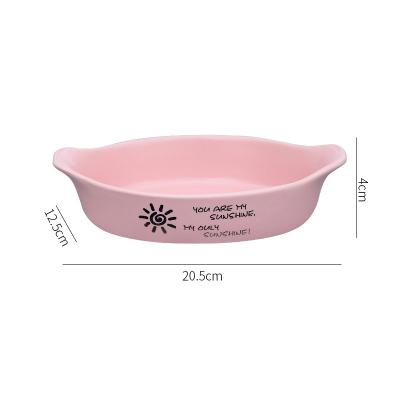 China Viable big promotion pink color kitchen round cake veneer cheese bakeware sets for sale