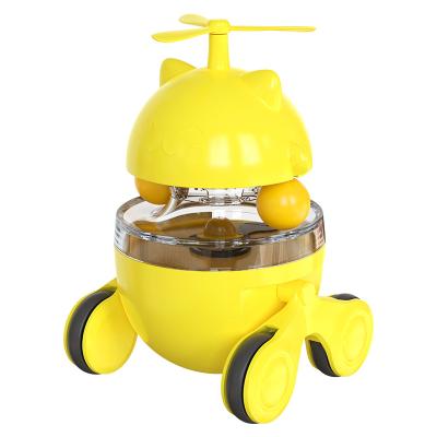 China Stocked New Arrival 5 Color Choose Cat Interactive Ball Makers Automatic Yellow Color Cat Food Toy for sale