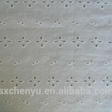 China Fashionable and comfortable anti-static cotton voile embroidery FABRIC for sale