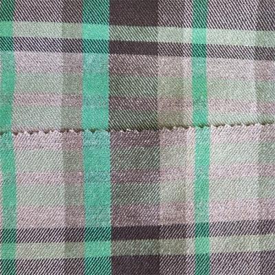 China Sustainable Customized 1/2 Twill Textured Polyester NTR Warp Stretch Bengaline Viscous Fabric for sale