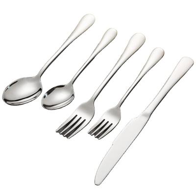 China Wholesale 18/10 Stainless Steel Sustainable Flatware Reusable Flatware For Restaurant Flatware for sale